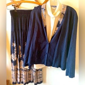 Vintage Carole Little Two piece skirt set